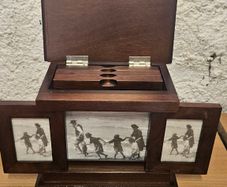 Decorative Sliding Picture Frame with Hidden Storage