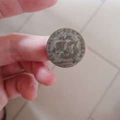 1947 Portugal Silver 5 Escudos Coin