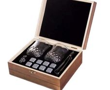 Whiskey Stones & Glasses Gift Set