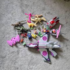 paw Patrol and dinosaurs toys