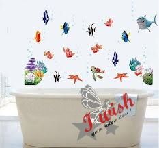 Cartoon Movie Children Room or Bathroom FINDING NEMO Wall Stickers