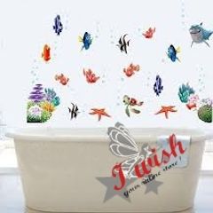 Cartoon Movie Children Room or Bathroom FINDING NEMO Wall Stickers
