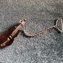 Sterling silver Amber violin Brooch Image 8