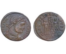 Constantinus I The Great  306-337 AD AE18mm 3g  Alexandreia mint Soldiers