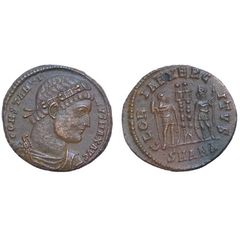 Constantinus I The Great  306-337 AD AE18mm 3g  Alexandreia mint Soldiers