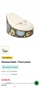 Doomoo Bean Bag and seat