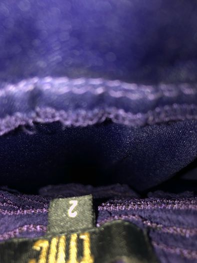 100% Silk Navy halter neck dress