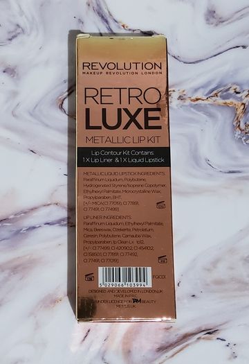 Revolution Retro Luxe Metallic Lip Kit - Sovereign - New