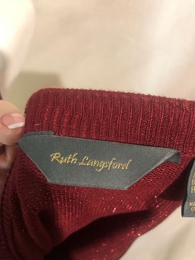 Wine sparkly jumper (3XL)