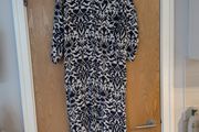 F&amp;F Navy &amp; White Dress.  S. 14. New- No Tag.