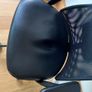 IKEA Ergonomic Office Chair - Black Leather Mesh Image 3