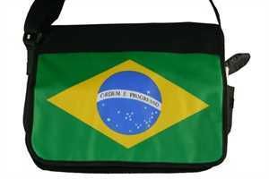 Brazil flag satchel shoulder bag