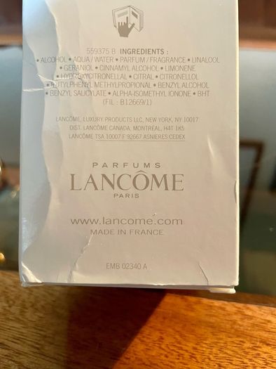 Lancome Eau de Toilette Discontinued
