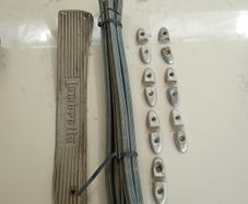 lambretta LD floorboard rubber mats, cap ends