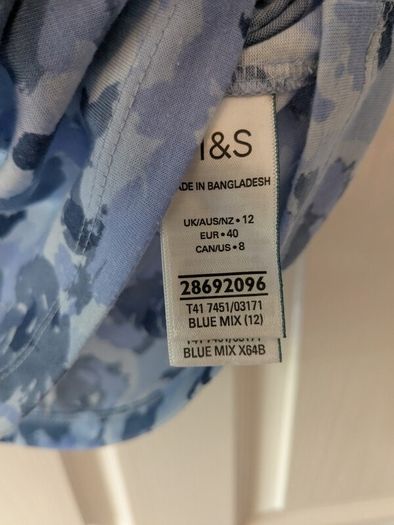M and S T-shirt size 12