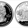 North Dakota, 1889, The Buffalo - Quarter Dollar. Image 3