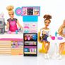 Barbie Coffee Shop Bundle 3 Dolls  Table & Chairs Image 2
