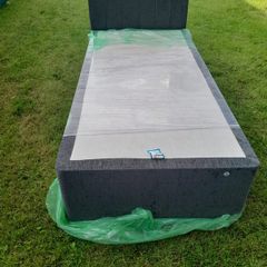 single bed base with headboard