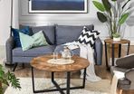 New Rustic Brown Coffee Table + Side Table - FREE P&P