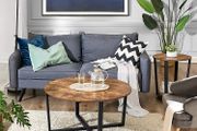 New Rustic Brown Coffee Table + Side Table - FREE P&amp;P