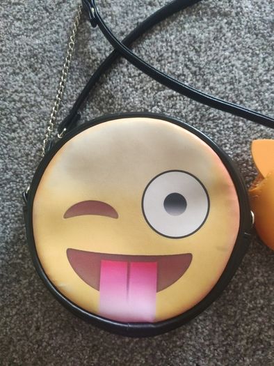 Emoji Bag & Silicone Dog Purse Bundle