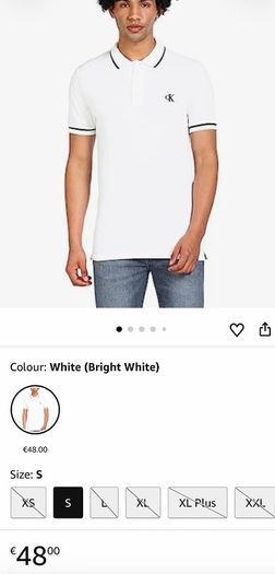 Calvin Klein Men's Tipping Slim Polo