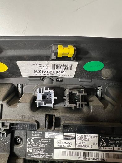 2018 Renault Captur (2R) 259157606R NAVIGATOR DISPLAY With Trim And Climate. A1l1b49s