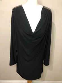 Glamorosa black blouse (size 22)