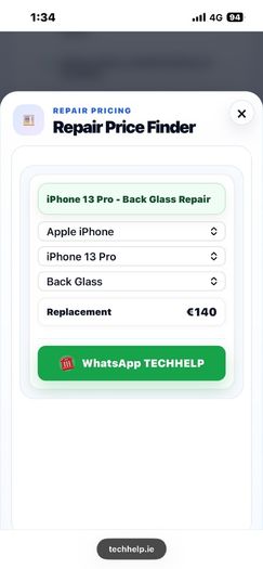 IPhone 13 Pro 128GB Grey - Works pefect but has broken back glass