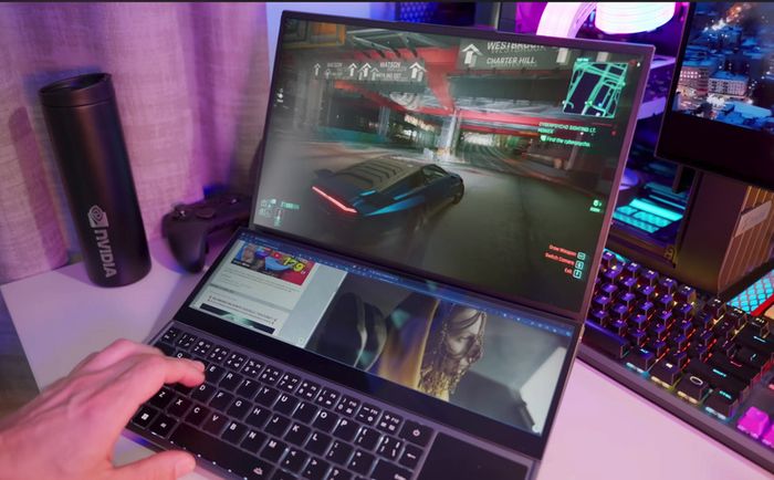 Productivity Laptop 2 Screens (16" + 14" 4K Touch) | Desktop Replacement | 10th Gen i7 | 32GB RAM | 1TB SSD