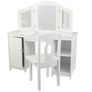Wooden Vanity and Chair with Mirror and Storage Kids Children's Playroom/Bedroom Furniture Image 8