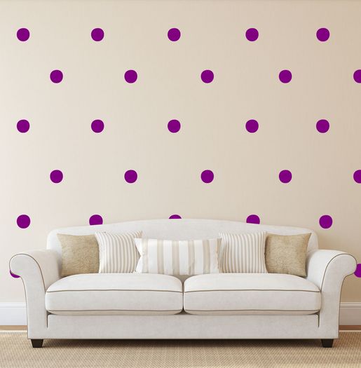 Polka Dot Stickers, Removable Wallpaper, Gold Pattern Decals, Wallpaper decal, Confetti Decals, Nursery Decor, Nursery Decals