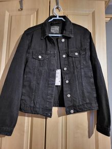PRIMARK Black denim jacket 38 10 NEW jeans
