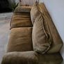 HKLIVING Retro Sofa 2-Seats Velvet Corduroy Aged Gold Image 2
