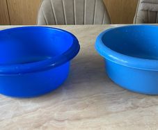 2 Large plastic bowls