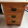 Solid Oak Bedroom Furniture - Chest of Drawers & Bedside Lockers x 2 Image 5