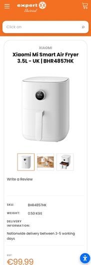 brand new air fryer 3.5 litre Mi Smart