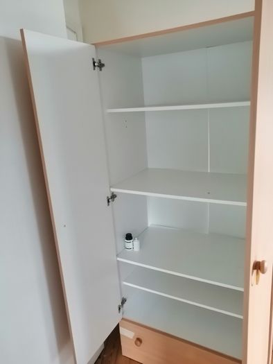 Wardrobe with shelves