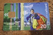 Ireland Eircom CallCard 20 Units "Live Life with Us - Parachutist", used, 1999 - free standard postage