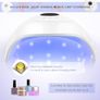 Led UV Nail Lamp 54W Nail Dryer Gel Nail Curing Lamp UV Light for Gel Nails Polishes with USB 3 Timer Auto Sensor Image 2