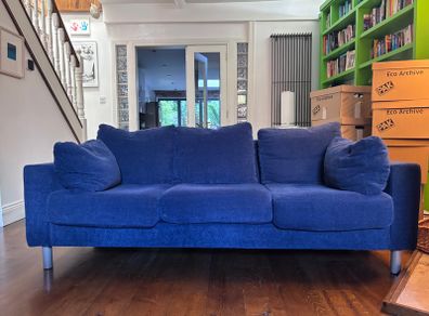 Blue 3 Seater Sofa for Collection