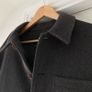Paul Gavin Men's Wool Blend Chore Jacket Field Coat Charcoal Gray Size S Image 2