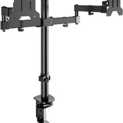 NEW SALE | Dual Monitor Mount, Double Monitor Arm for 13-32 inch LCD LED Screens, Tilt Swivel Rotation Height Adjustable PC Monitor Arm Desk Mount up to 10kg VESA 75/100mm Monitor Stand