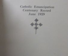 Catholic Emancipation anniversary. 1829--1929