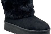 Low Ankle Faux Fur Boots - UK 8