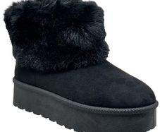 Low Ankle Faux Fur Boots