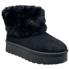 Low Ankle Faux Fur Boots