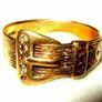 Vintage Hallmarked Diamond Buckle Ring Image 5
