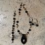 Coast cream/black dress with assessories Image 4
