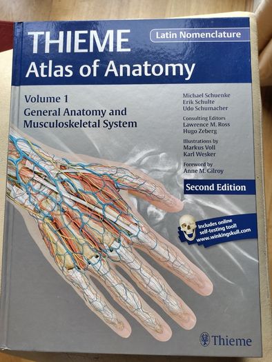 Thieme Atlas of Anatomy Vol. 1 (Latin Nomenclature) - Hardcover